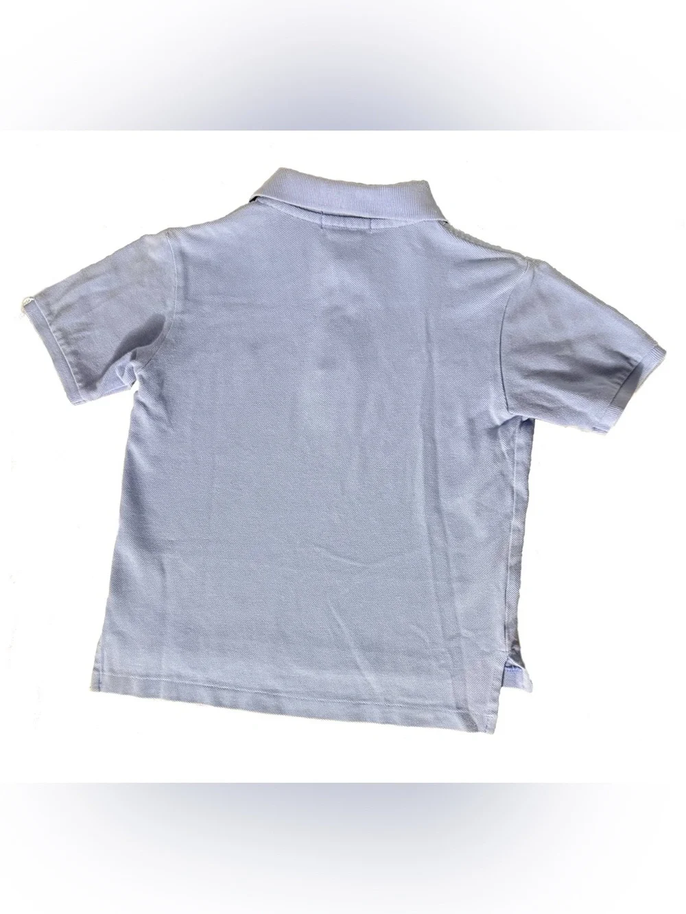 Ralph Lauren Kids Pale Blue Polo with Lime Logo